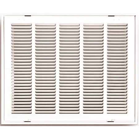 Tru Aire 25 in. x 20 in. White Stamped Hinged Return Air Filter Grille 190 25X20